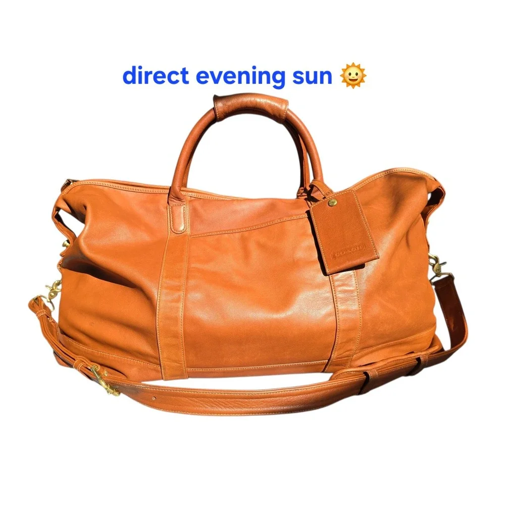 Vintage Coach Cabin Bag Large no. 503 in British Tan Made in Mexico VGUC